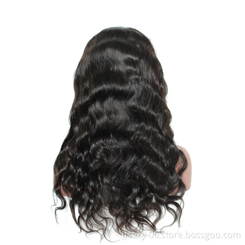Virgin Brazilian Cuticle Aligned Hair 150 Density Virgin Raw Hair Full Lace Human Hair Wig